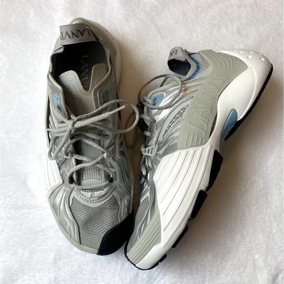 Lanvin GREY ‘Flash-X’ Sneakers Mens Size 45 - Picture 1 of 7